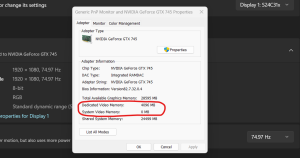 What is System Video Memory?
